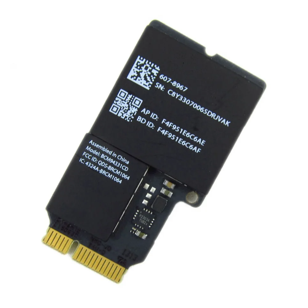 5 шт./лот Беспроводная 802.11a/b/g Bluetooth 4,0 Wi-Fi карта 607-8967 BCM94331CD Для iMac 21,5 "A1418/27" A1419
5 шт./лот Беспроводная 802.11a/b/g Bluetooth 4,0 Wi-Fi карта 607-8967 BCM94331CD Для iMac 21,5 "A1418/27" A1419