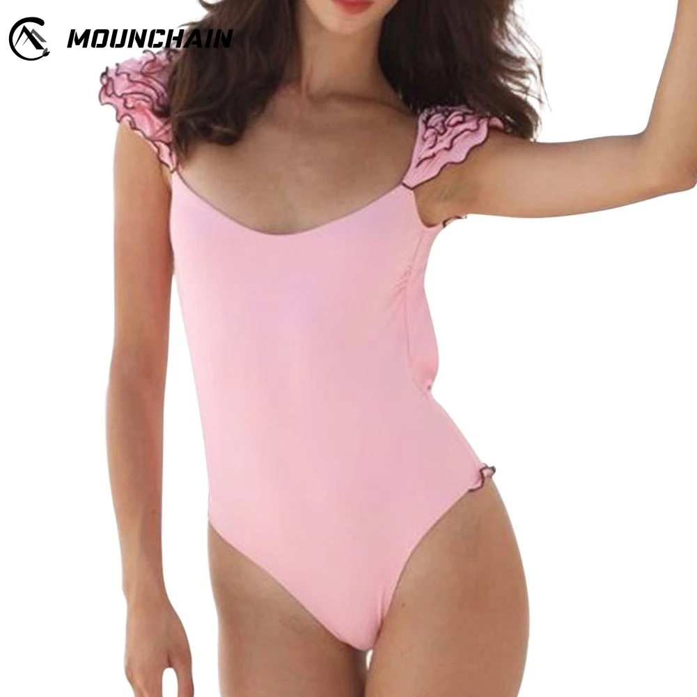Women One Piece Bikini Set Sexy Mujer Bathing Dress Flounce Edge Backless Swimwear
Women One Piece Bikini Set Sexy Mujer Bathing Dress Flounce Edge Backless Swimwear