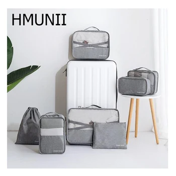 HMUNII fashion travel accessories packaging storage bag 7 sets of storage bags underwear footwear travel waterproof wash bag
HMUNII fashion travel accessories packaging storage bag 7 sets of storage bags underwear footwear travel waterproof wash bag