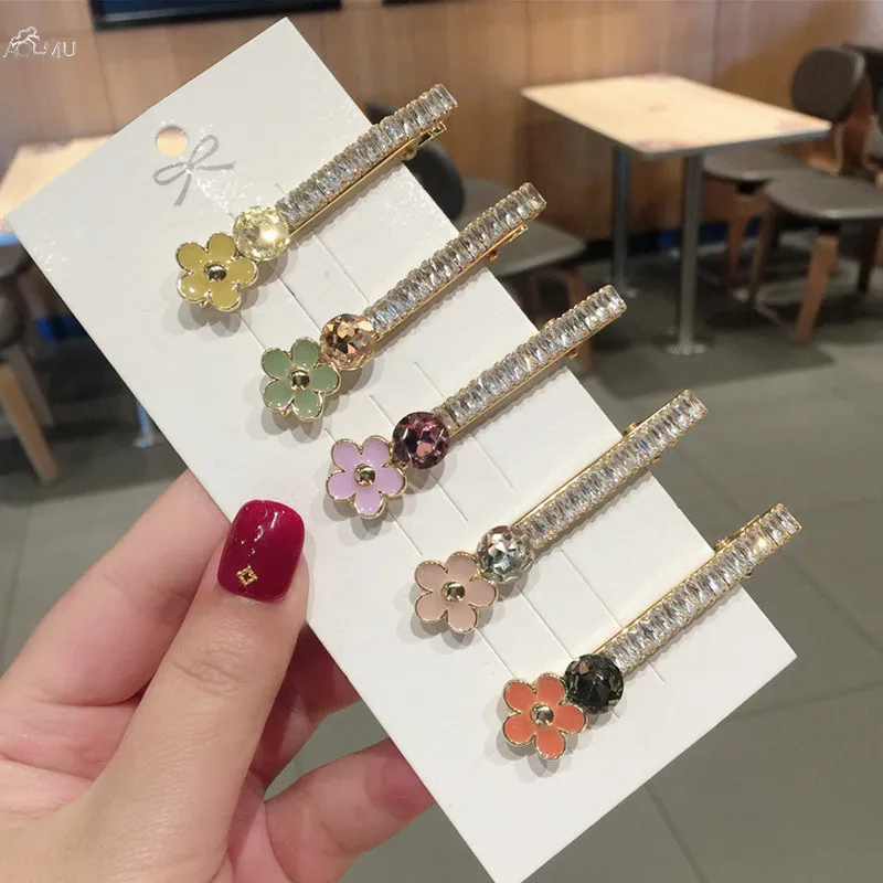 AOMU Korea Chic Resin Candy Color Flower Hairpins Crystal Rhinestones Hair Clips For Women Hair Accessories Jewelry Gift
AOMU Korea Chic Resin Candy Color Flower Hairpins Crystal Rhinestones Hair Clips For Women Hair Accessories Jewelry Gift