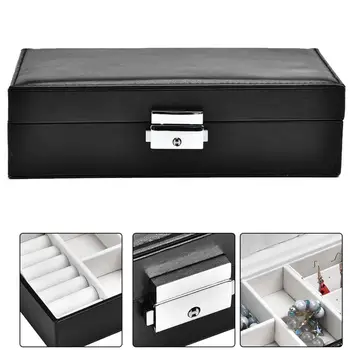 Portable PU Leather Earring Bracelet Necklace Rings Holder Large Capacity Jewelry Display Box Organizer Holder Storage Case
Portable PU Leather Earring Bracelet Necklace Rings Holder Large Capacity Jewelry Display Box Organizer Holder Storage Case