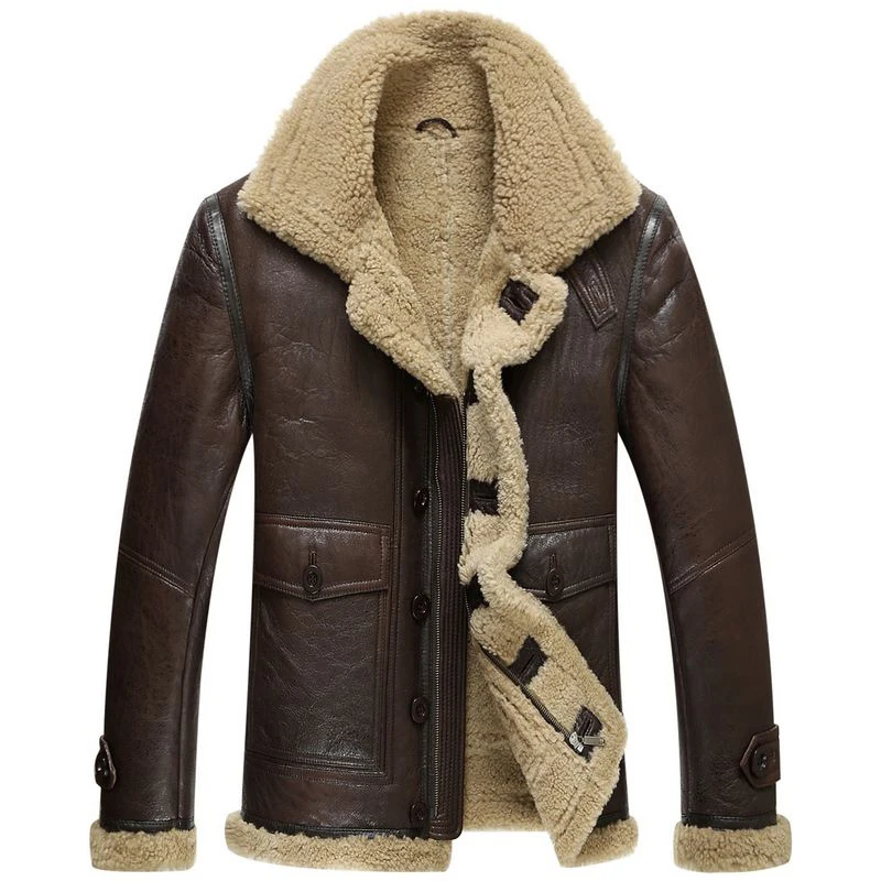WANGZONGSHUN001 Leather Jacket Men Shearling B3 Fur Coat Short Coat Flight Jacket Lambskin Motorcycle Fur Outerwear
WANGZONGSHUN001 Leather Jacket Men Shearling B3 Fur Coat Short Coat Flight Jacket Lambskin Motorcycle Fur Outerwear