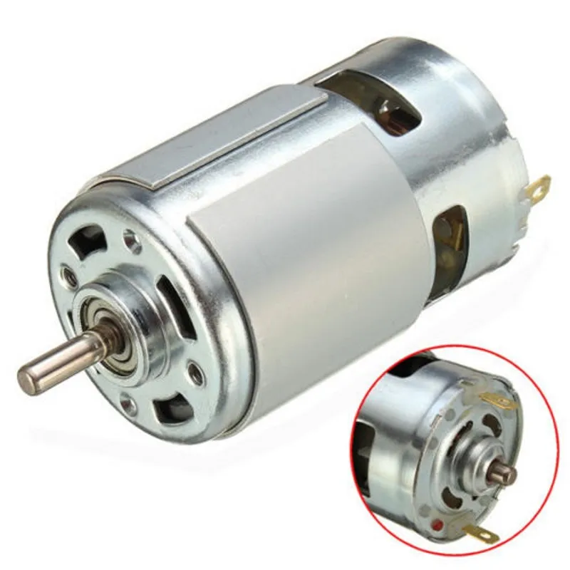 775 DC 12V-36V 3500-9000RPM Large Torque Motor Ball Bearing High Power Low Noise
775 DC 12V-36V 3500-9000RPM Large Torque Motor Ball Bearing High Power Low Noise