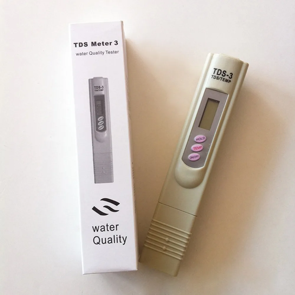 Digital TDS Water Tester Meter Pocket Pen Type Hydroponics Filter Tester TDS-3 For Aquarium Pool Water Quality Purity Test
Digital TDS Water Tester Meter Pocket Pen Type Hydroponics Filter Tester TDS-3 For Aquarium Pool Water Quality Purity Test