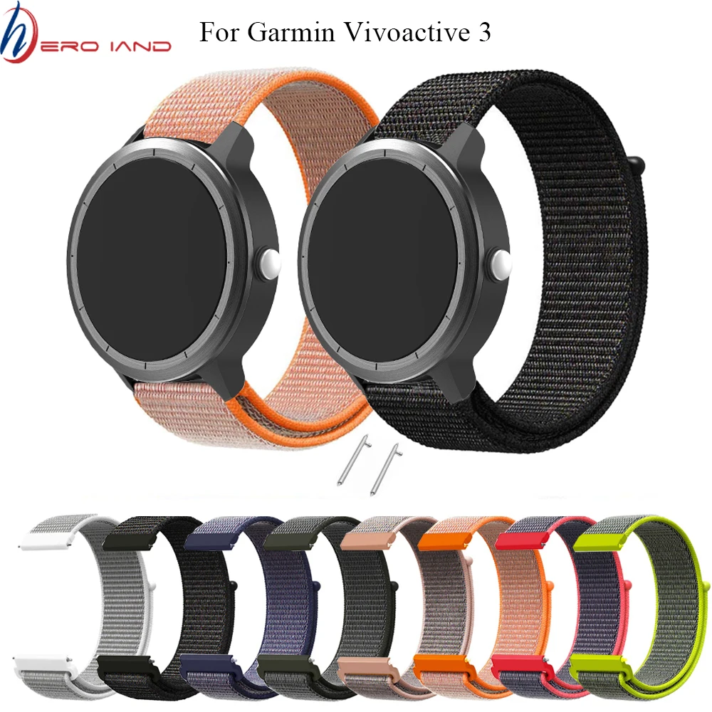 Hero Iand Nylon Watch Band Sport Loop Strap for Garmin Forerunner 645 Smart Watch Replacement Strap for Vivoactive3 Vivomove HR
Hero Iand Nylon Watch Band Sport Loop Strap for Garmin Forerunner 645 Smart Watch Replacement Strap for Vivoactive3 Vivomove HR
