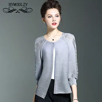 Hollow Round Neck Coat Seven Points Sleeve Button Solid Color Coat 2017 Spring New Women High Quality Comfortable Clothing LJ414
Hollow Round Neck Coat Seven Points Sleeve Button Solid Color Coat 2017 Spring New Women High Quality Comfortable Clothing LJ414