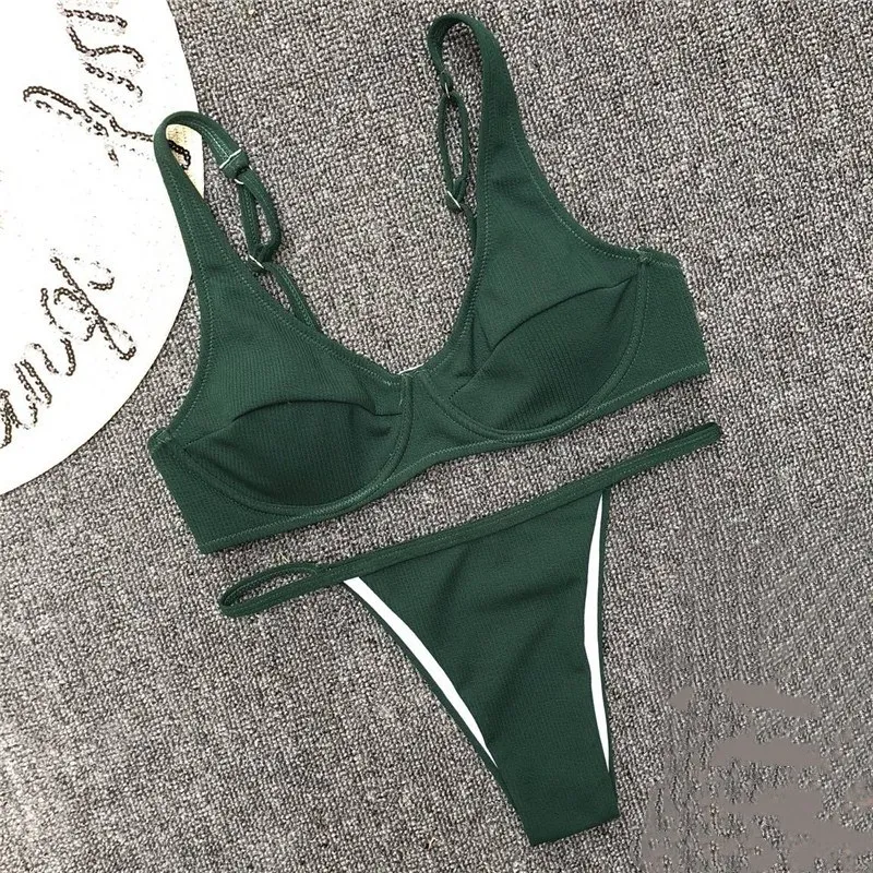 Sexy Women Solid Push Up Bikini 2019 Hot Sale Backless Thong Swimwear Low Waist Swimsuit Female Brazilian Biquini
Sexy Women Solid Push Up Bikini 2019 Hot Sale Backless Thong Swimwear Low Waist Swimsuit Female Brazilian Biquini