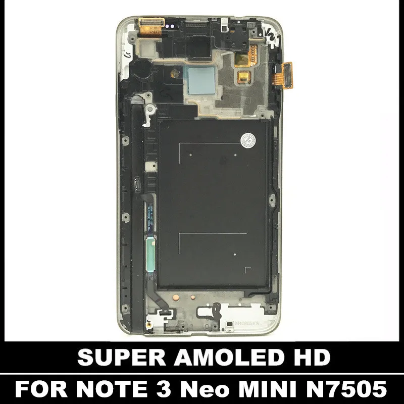 100% Tested Working LCDs For Samsung Galaxy Note 3 Neo Mini Lite N7505 LCD Replacement Screen Display Touch Digitizer with Frame
100% Tested Working LCDs For Samsung Galaxy Note 3 Neo Mini Lite N7505 LCD Replacement Screen Display Touch Digitizer with Frame