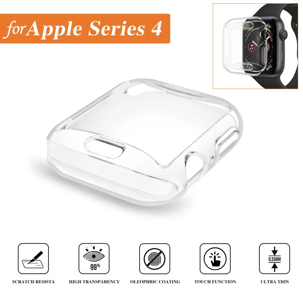 Transparent Silicone Ultra-thin Watch Set Ultra-thin Soft TPU Protection Silicone Case for Apple Watch 4 Series 40MM#3$
Transparent Silicone Ultra-thin Watch Set Ultra-thin Soft TPU Protection Silicone Case for Apple Watch 4 Series 40MM#3$