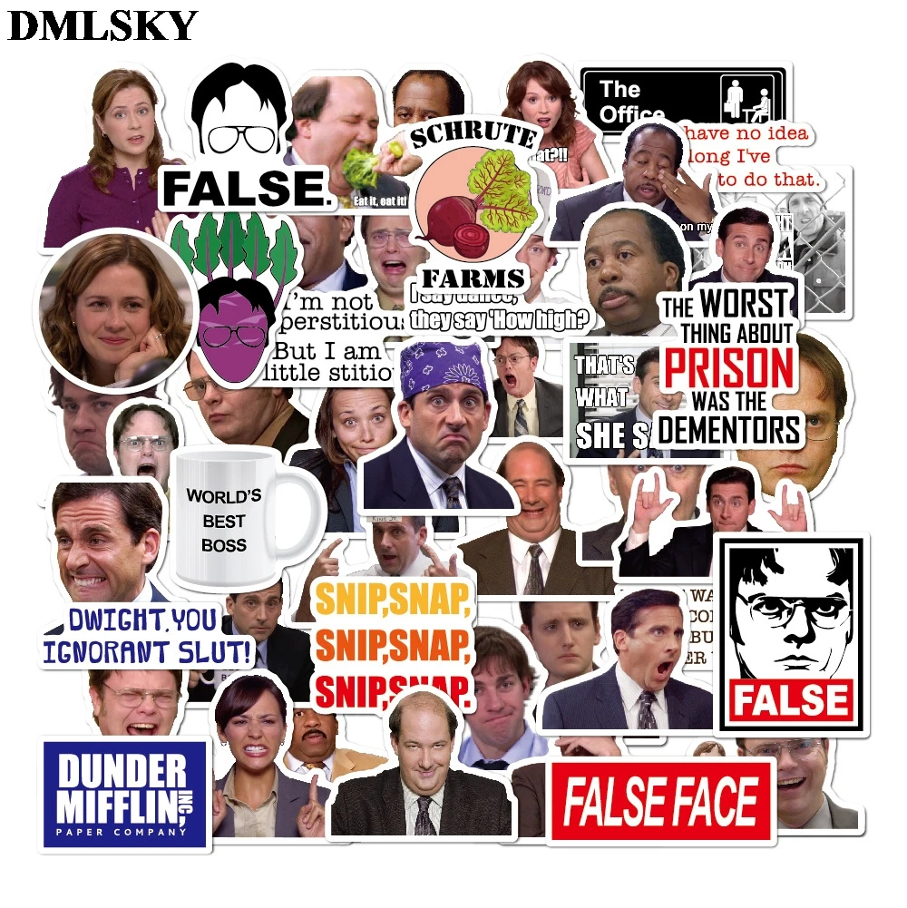 50pcs/set DMLSKY The Office Album Sticker Decals Pvc Scrapbooking for Phone Luggage Laptop Notebook DIY Acessories M3530
50pcs/set DMLSKY The Office Album Sticker Decals Pvc Scrapbooking for Phone Luggage Laptop Notebook DIY Acessories M3530