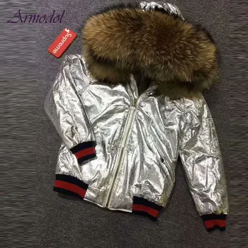 2017 Winter New Design Sliver Bomber Jacket Leather Fabric Waterproof Fur Jacket Natural Color Fur Linner
2017 Winter New Design Sliver Bomber Jacket Leather Fabric Waterproof Fur Jacket Natural Color Fur Linner
