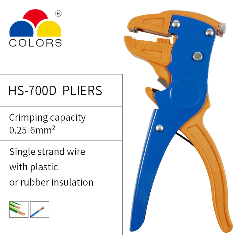 FS-D3 Self-Adjusting insulation Wire Stripper range 0.08-6mm2 With High Quality wire stripping Cutter Range 0.08-2.5mm Flat Nos
FS-D3 Self-Adjusting insulation Wire Stripper range 0.08-6mm2 With High Quality wire stripping Cutter Range 0.08-2.5mm Flat Nos