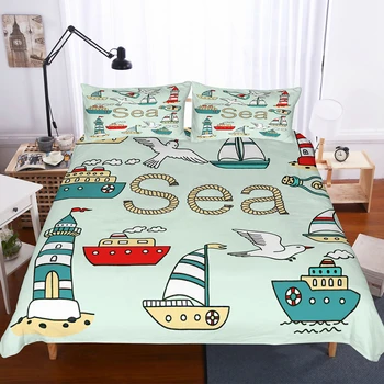 Yi Chu Xin Cartoon Nautical style Bedding Set kids duvet Cover with Pillowcase set twin/full/queen size bed comforter
Yi Chu Xin Cartoon Nautical style Bedding Set kids duvet Cover with Pillowcase set twin/full/queen size bed comforter