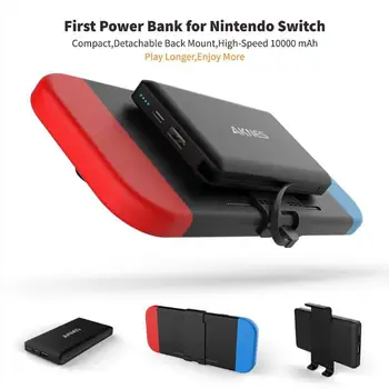 Convenient Back Power Bank 10000mAh Cover Pack Case 10 Hours Endurance Charger w/Stand for Nintend Switch
Convenient Back Power Bank 10000mAh Cover Pack Case 10 Hours Endurance Charger w/Stand for Nintend Switch
