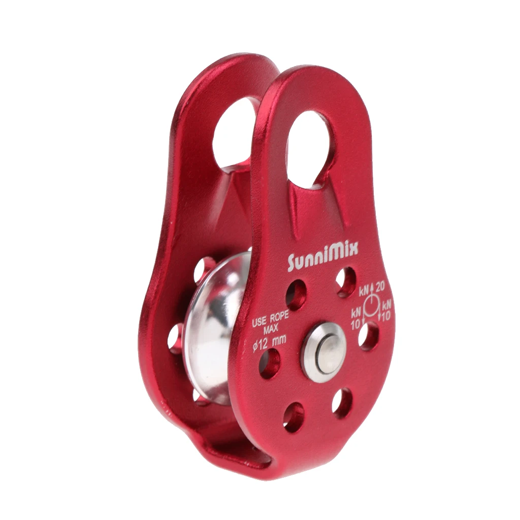 Safety 20KN Fixed Side Rope Pulley Outdoor Rock Climbing Tree Surgeon Rigging Rappelling Rescue Gear Equipment - 2 Colors Safety 20KN Fixed Side Rope Pulley Outdoor Rock Climbing Tree Surgeon Rigging Rappelling Rescue Gear Equipment - 2 Colors