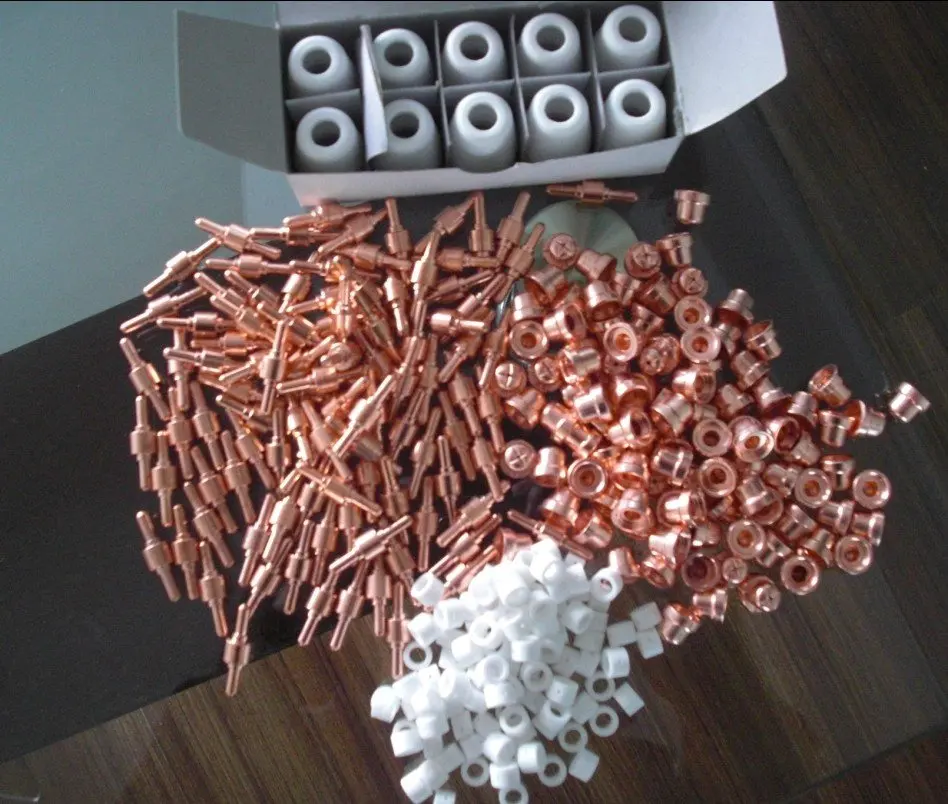 Free Shipping 50pcs PT-31 LG-40 Plasma Cutter Torch Consumables KIT Electrodes TIPS Nozzles Fit CT-312 CUT40 CUT50 LGK40
Free Shipping 50pcs PT-31 LG-40 Plasma Cutter Torch Consumables KIT Electrodes TIPS Nozzles Fit CT-312 CUT40 CUT50 LGK40