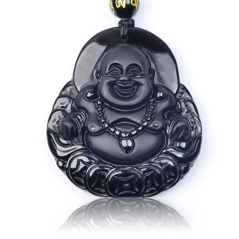 Genuine Natural Obsidian Laughing Money Buddha Pendant Necklace Beads Patron Saint Amulet Mascot lucky Pendant for Men Jewellery
Genuine Natural Obsidian Laughing Money Buddha Pendant Necklace Beads Patron Saint Amulet Mascot lucky Pendant for Men Jewellery