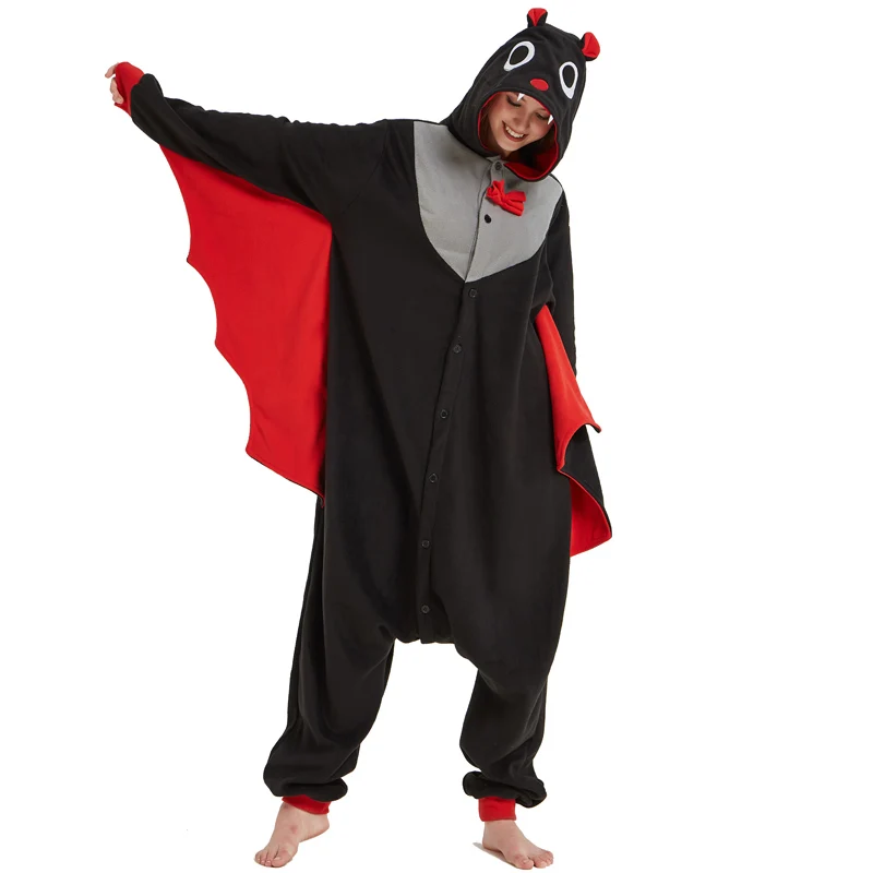 Cool Bat Polar Fleece Kigurumi Pajamas Overall Costume Warm Cartoon Onesie For Adult Halloween Carnival Masquerade Cosplay Party
Cool Bat Polar Fleece Kigurumi Pajamas Overall Costume Warm Cartoon Onesie For Adult Halloween Carnival Masquerade Cosplay Party