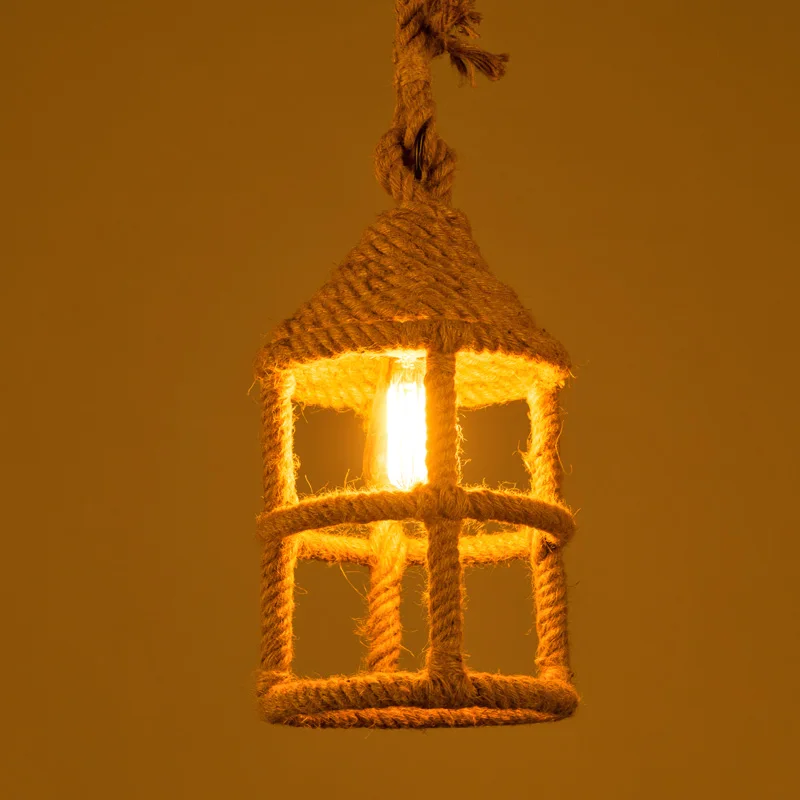 Vintage Rope Pendant Lights Lamp Loft Creative Personality Industrial Lamp Edison Bulb American Style For Living Room decoration
Vintage Rope Pendant Lights Lamp Loft Creative Personality Industrial Lamp Edison Bulb American Style For Living Room decoration