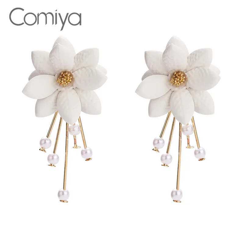 Comiya Fashion Earrings For Women White Color Acrylic Decoration Wedding Jewelry Big Stud Earring Zinc Alloy Bisuteria Wholesale
Comiya Fashion Earrings For Women White Color Acrylic Decoration Wedding Jewelry Big Stud Earring Zinc Alloy Bisuteria Wholesale