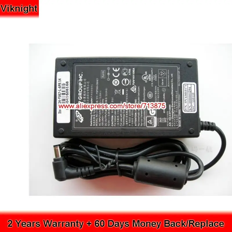 Genuine FSP 12V 5A 60W FSP060-DBAE1 AC Adapter for FSP060-DBAB1 SP060-DIBAN2 AS-202TE
Genuine FSP 12V 5A 60W FSP060-DBAE1 AC Adapter for FSP060-DBAB1 SP060-DIBAN2 AS-202TE