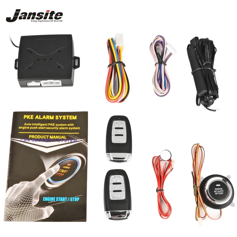 Jansite Smart Car Alarm Engine Push Button Start Stop Button Lock Ignition Switch Keyless Entry System Starter Anti-theft System
Jansite Smart Car Alarm Engine Push Button Start Stop Button Lock Ignition Switch Keyless Entry System Starter Anti-theft System