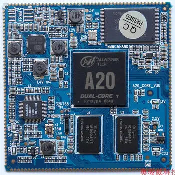 Open source ARM CORTEX-A7 dual core core board / stamp hole / 512M memory / full A20
Open source ARM CORTEX-A7 dual core core board / stamp hole / 512M memory / full A20