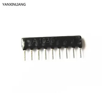 50PCS DIP exclusion 9Pin A103J Resistor Network Array A09-103 10K ohm A103 2.54MM Pin SIP-9
50PCS DIP exclusion 9Pin A103J Resistor Network Array A09-103 10K ohm A103 2.54MM Pin SIP-9