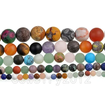 5Strands/Pack Natural Gem stones Mixed Matte Frosted Loose Beads 4mm 6mm 8mm 10mm 12mm 15.5" DIY Jewelry Wholesale
5Strands/Pack Natural Gem stones Mixed Matte Frosted Loose Beads 4mm 6mm 8mm 10mm 12mm 15.5" DIY Jewelry Wholesale
