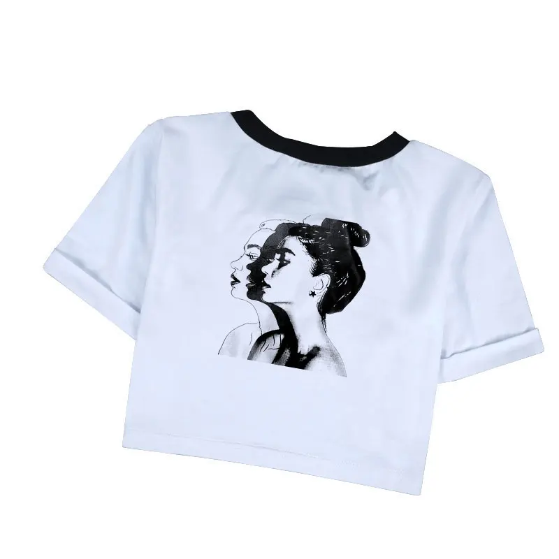 Summer Woman Fashion 2019 Leisure Streetwear Girl Triple Painting Tumblr Aesthetic Harajuku Shirt Hipster Print Tshirt Crop Top
Summer Woman Fashion 2019 Leisure Streetwear Girl Triple Painting Tumblr Aesthetic Harajuku Shirt Hipster Print Tshirt Crop Top