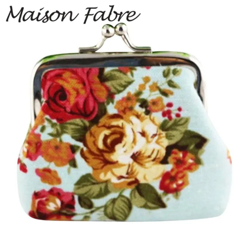 

Maison Fabre Hot ladies coin purse 2019 Fashion Women small wallets canvas purse Floral Card Holder clutch Money Wallet pocket