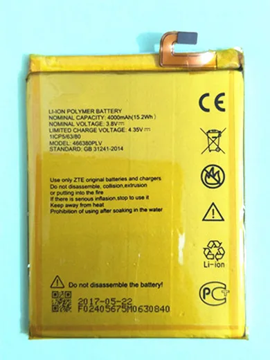 AZK New 3.8V 4000mAh 466380PLV 466380PVL Battery for ZTE BLADE A610 A610C A610T BA610C BA610T phone battery
AZK New 3.8V 4000mAh 466380PLV 466380PVL Battery for ZTE BLADE A610 A610C A610T BA610C BA610T phone battery