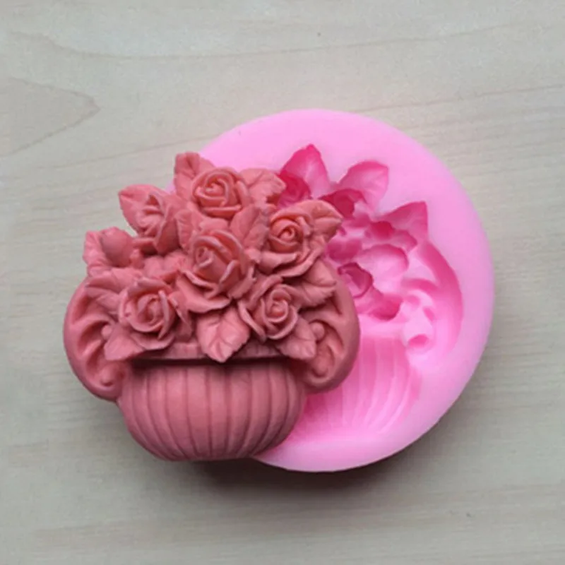 3D Flower basket potted silicone mold DIY fondant cake mold chocolate fudge mold baking utensils
3D Flower basket potted silicone mold DIY fondant cake mold chocolate fudge mold baking utensils