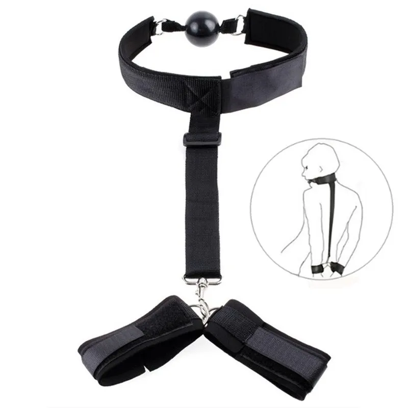 Sex Erotic Toy BDSM Bondage Collar Ball Sex Gag Handcuffs Restraints Slave Fetish Sex Swing Bondage Rope Mouth Ring Gag