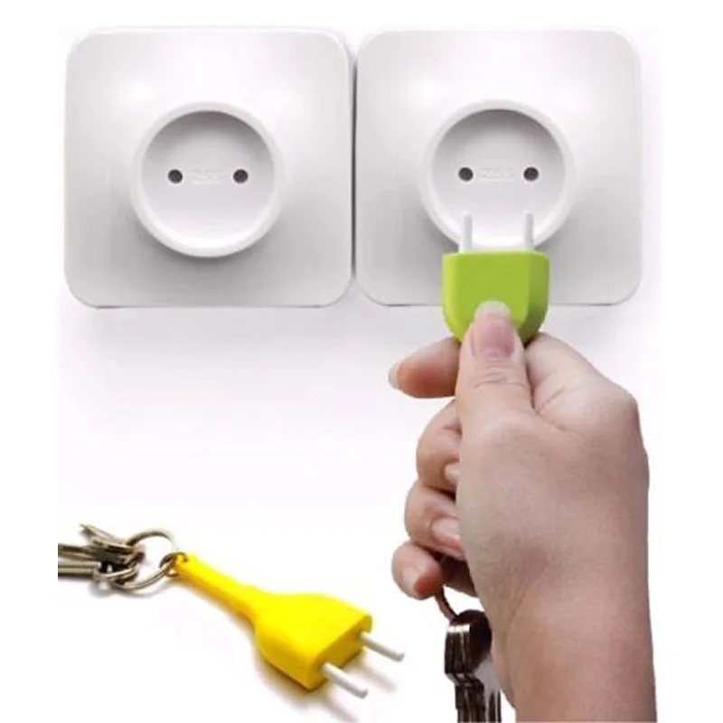 Practical Random Color Cute Home Wall Decroation Design Unplug Keyring Eu Plug Socket Keychain Key Ring Holder#70060
Practical Random Color Cute Home Wall Decroation Design Unplug Keyring Eu Plug Socket Keychain Key Ring Holder#70060
