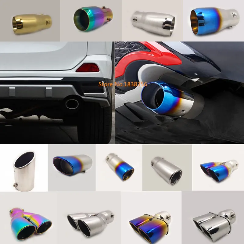car styling muffler exterior end black pipe outlet dedicate stainless steel exhaust tip tail 1pcs for Toyota RAV4 2016 2017 2018
car styling muffler exterior end black pipe outlet dedicate stainless steel exhaust tip tail 1pcs for Toyota RAV4 2016 2017 2018