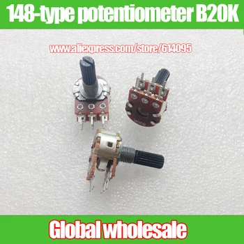 15pcs 148-type double rotary potentiometer B20K / black plastic handle length 20MM / flower shaft
15pcs 148-type double rotary potentiometer B20K / black plastic handle length 20MM / flower shaft