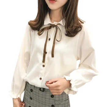 2018 fashion sweet women blouse autumn long sleeve ladies tops Corduroy bow tie casual women clothing
2018 fashion sweet women blouse autumn long sleeve ladies tops Corduroy bow tie casual women clothing
