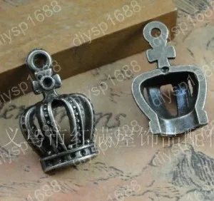 100pcs/lot Zinc alloy bead Antique Bronze Plated 20*12MM Crown Shape Charms Pendants Fit Jewelry Findings Making DIY JHA1332
100pcs/lot Zinc alloy bead Antique Bronze Plated 20*12MM Crown Shape Charms Pendants Fit Jewelry Findings Making DIY JHA1332