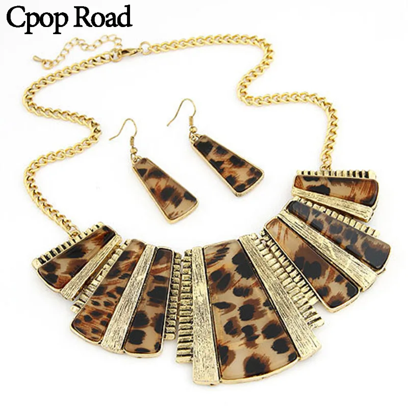Cpop New Trendy Vintage Leopard Necklace Earring Jewelry Set Creative Fashion Personality Jewelry Accessories Hot Sale Gift 2019
Cpop New Trendy Vintage Leopard Necklace Earring Jewelry Set Creative Fashion Personality Jewelry Accessories Hot Sale Gift 2019