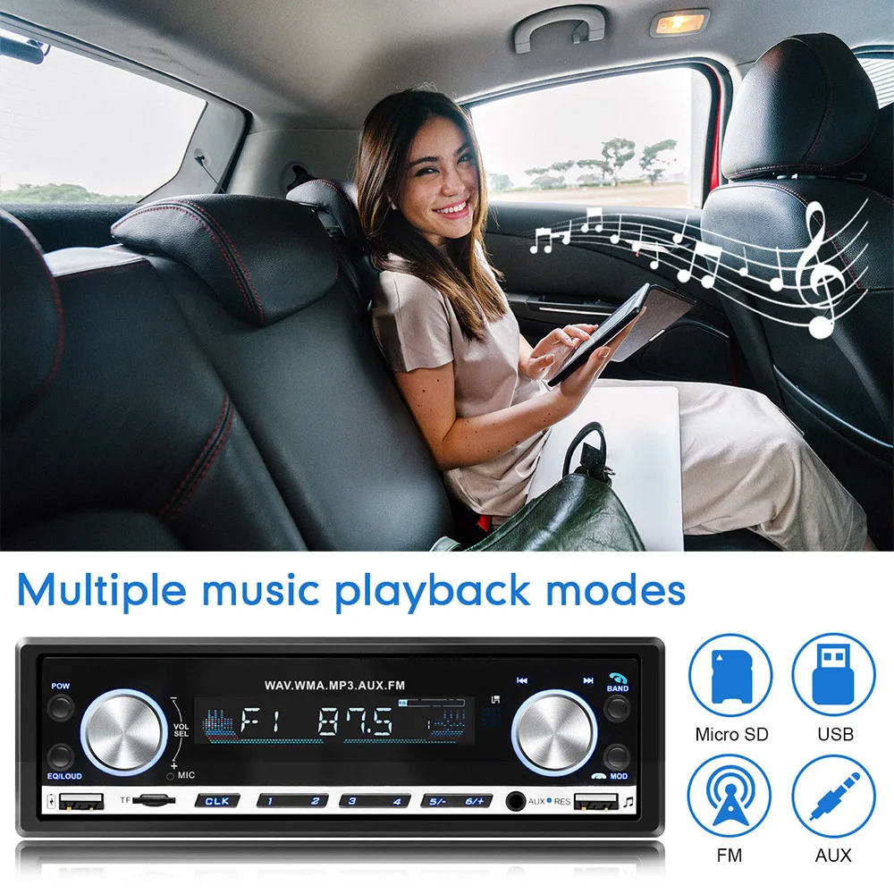 Car MP3 Player Auto Car MP3 Bluetooth Play Hands-Free Call Player Plug-in Card FM Radio with Charged Bluetooth Telephone Display
Car MP3 Player Auto Car MP3 Bluetooth Play Hands-Free Call Player Plug-in Card FM Radio with Charged Bluetooth Telephone Display