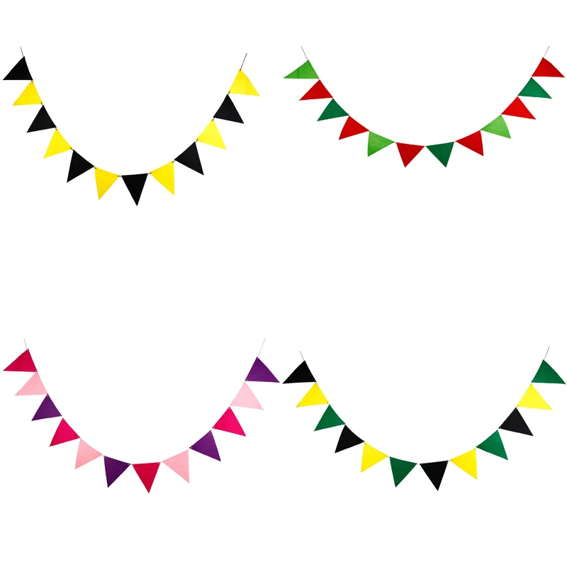 Hot Sale 12Flags3m Nonwoven Fabric Bunting Pennant Banners For Kids Birthday Party/Baby Shower/ Wedding/Halloween Party Decor
Hot Sale 12Flags3m Nonwoven Fabric Bunting Pennant Banners For Kids Birthday Party/Baby Shower/ Wedding/Halloween Party Decor