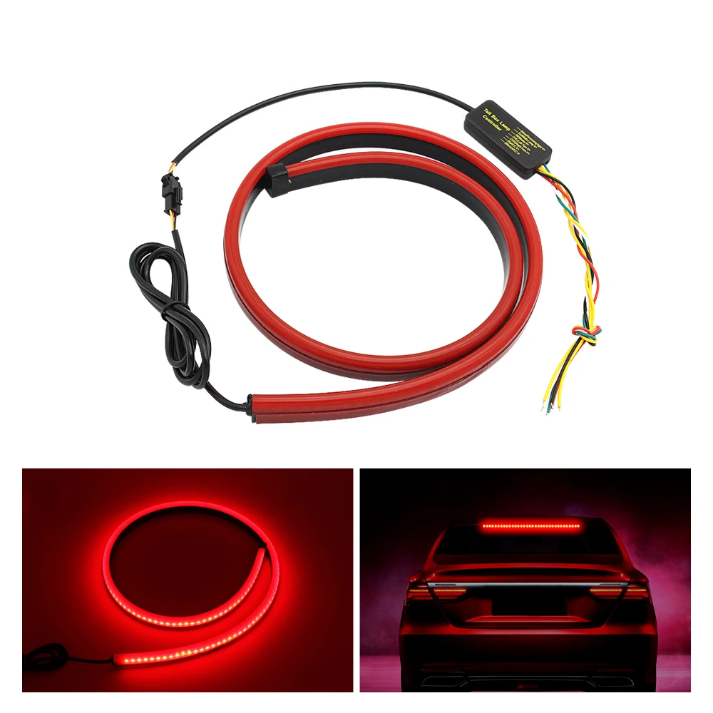 12V Car LED Strip Brake Lights 90CM 100CM Rear Tail Safty Warning Light High Mount Stop Lamp Auto Flowing Flashing Signal Lamp
12V Car LED Strip Brake Lights 90CM 100CM Rear Tail Safty Warning Light High Mount Stop Lamp Auto Flowing Flashing Signal Lamp