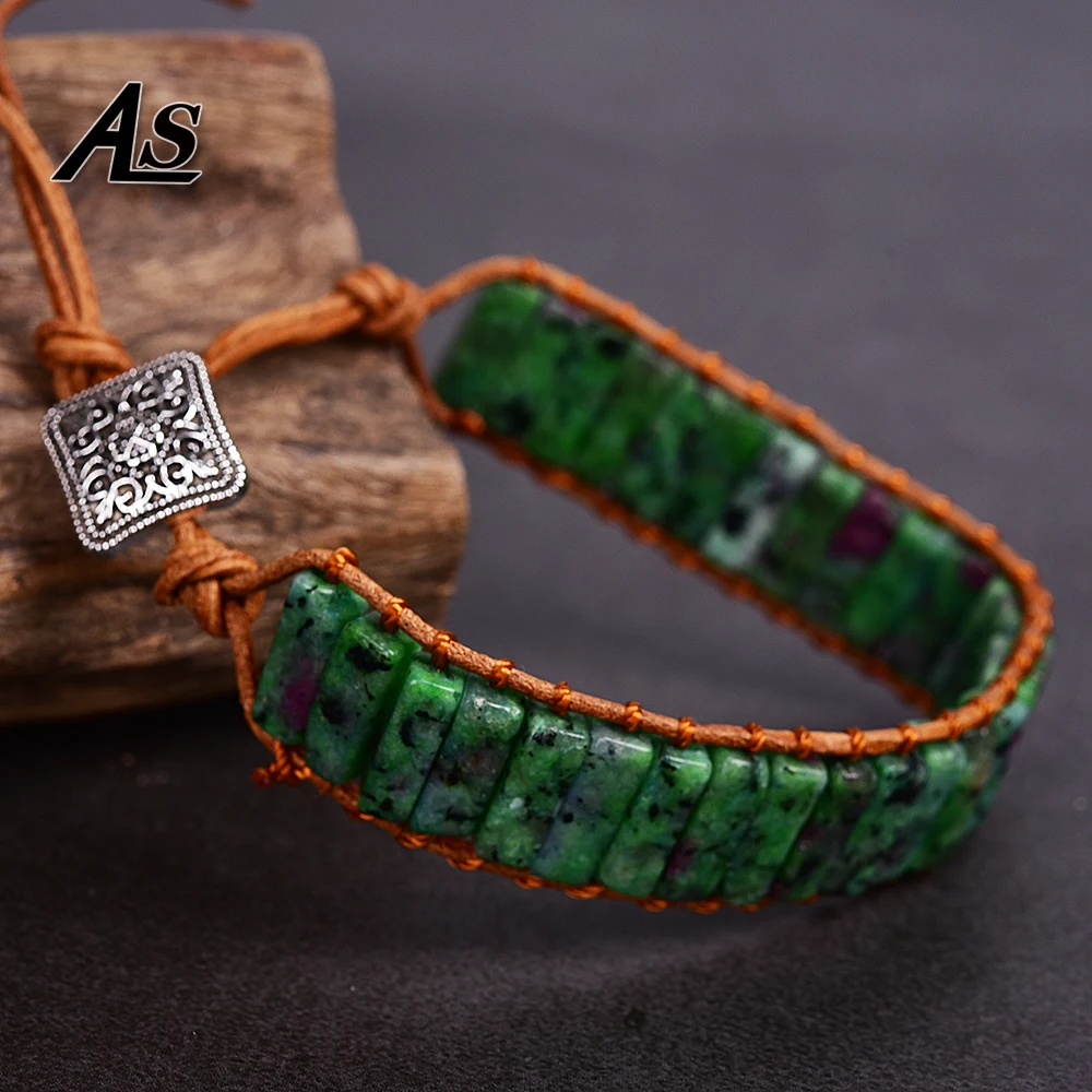 Asingeloo Flower Green Beads Leather Rope Wrap Thread Handmade Tube Jewelry Vintage Cuff Bracelet Bohemia
Asingeloo Flower Green Beads Leather Rope Wrap Thread Handmade Tube Jewelry Vintage Cuff Bracelet Bohemia