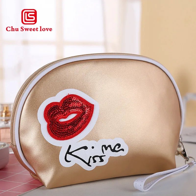 Harajuku New Brand Women Cosmetic Bags Red lips Letters Fashion Women Travel Pu Makeup Case Portable Black Pink Make Up Bag
Harajuku New Brand Women Cosmetic Bags Red lips Letters Fashion Women Travel Pu Makeup Case Portable Black Pink Make Up Bag