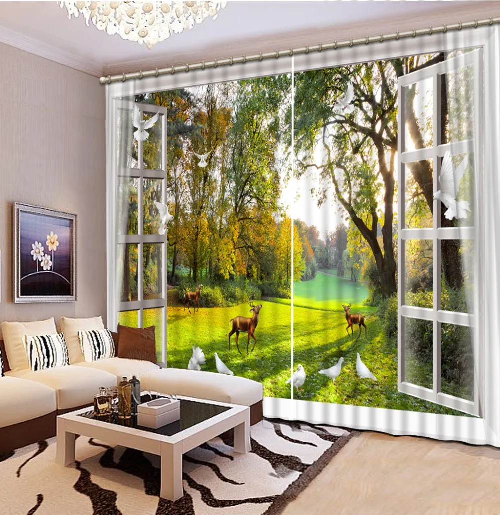 3D Curtain Window Park Animals Living Room or Hotel Cortians Sunshade Window Curtains Tridimensional Scenery Printing
3D Curtain Window Park Animals Living Room or Hotel Cortians Sunshade Window Curtains Tridimensional Scenery Printing