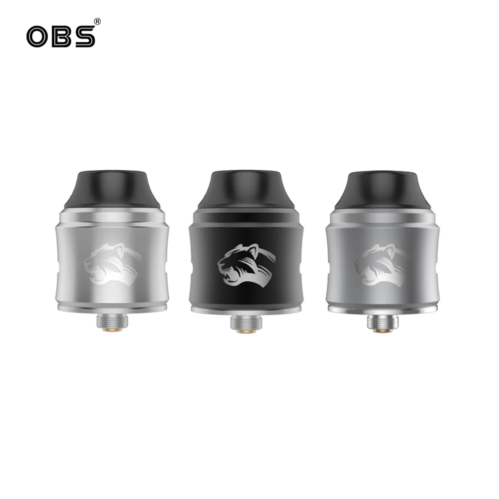 Original OBS Cheetah 3 RDA Tank Atomizer Middle Air Flow Updated Dual Coils Cloud Chasing E Cig Vape vape atomizer | Электроника