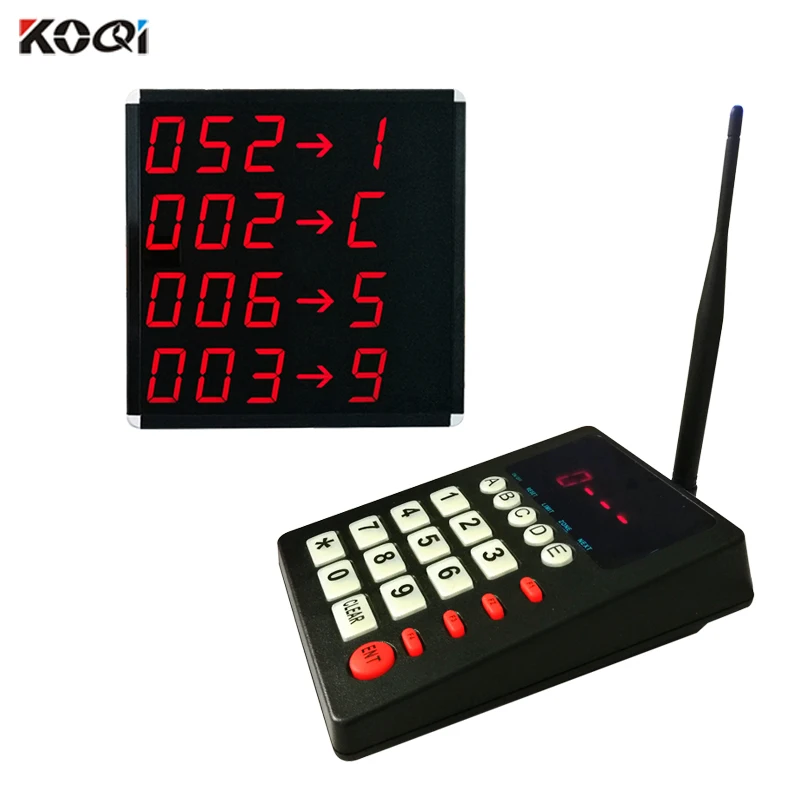 KOQI Queue Call System Wireless Calling System Counter Keypad LCD Display for Queuing System
KOQI Queue Call System Wireless Calling System Counter Keypad LCD Display for Queuing System
