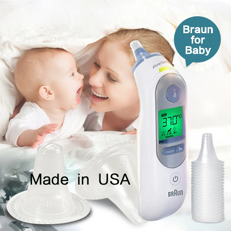 Braun Luminous Thermometer IRT6520 Precision Ear Thermometers Family Digital Monitors Baby Health Care ThermoScan7 Lens Filter