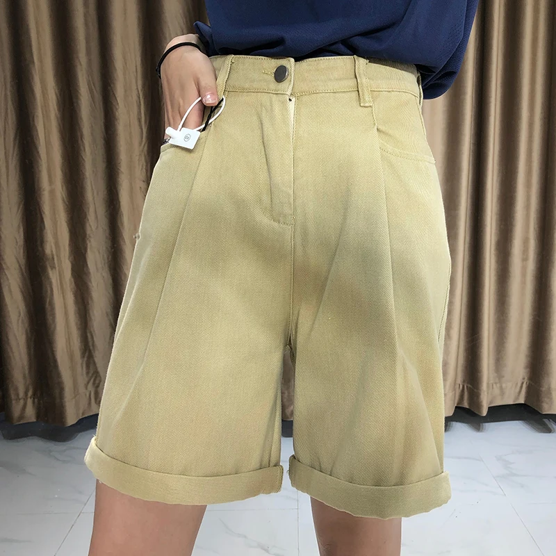 BIAORUINA Women Washing Cotton High Waist A-line Short Female Fashion Wide Leg Short Summer Girls Casual Comfortable Shorts
BIAORUINA Women Washing Cotton High Waist A-line Short Female Fashion Wide Leg Short Summer Girls Casual Comfortable Shorts